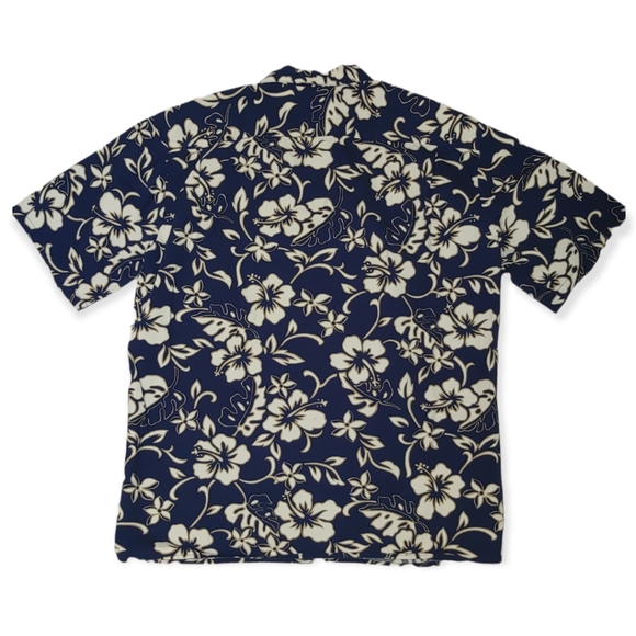 Hilo Hattie Tropical Hibiscus Hawaiian Aloha Shirt L - Picture 2 of 5